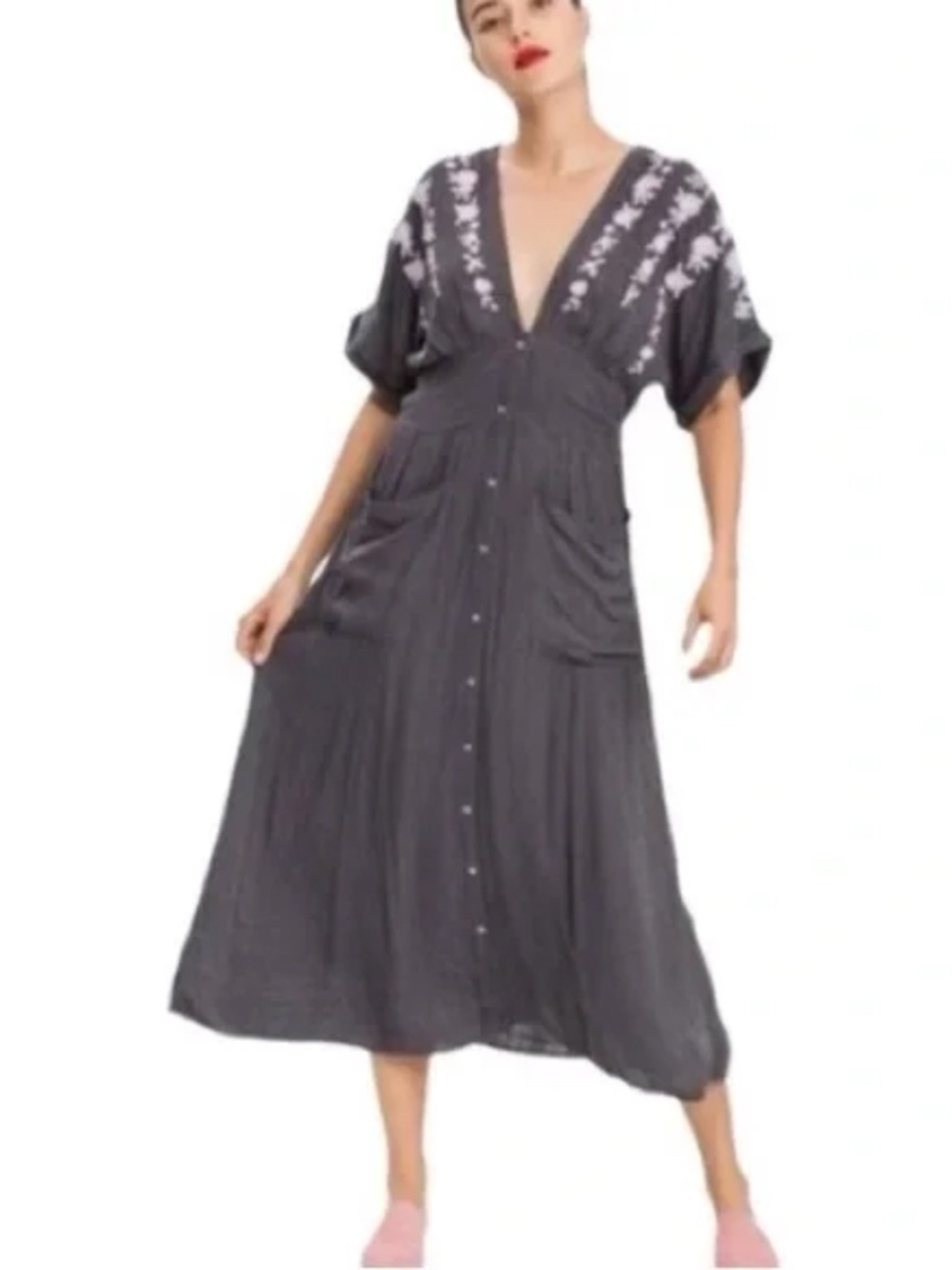 NWT Free People Love To Love You Embroidered Dress Size Medium